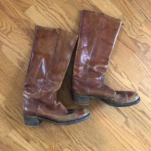 Frye brown leather boots